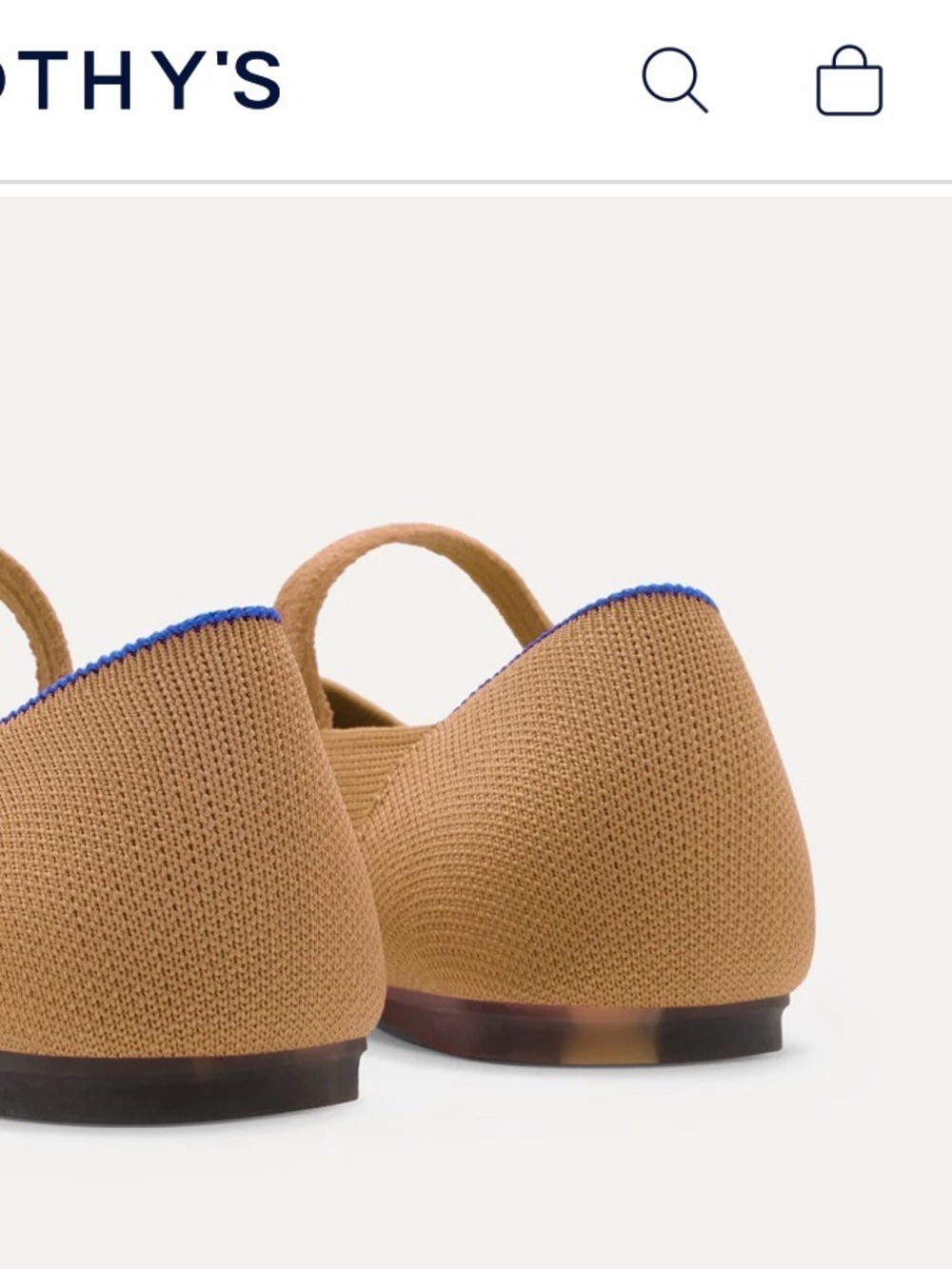 Rothy's Wren Mary Jane Flats in Tan ( wren ) - Picture 4 of 11